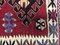 Kleiner türkischer Vintage Kelim-Teppich aus Wolle in Schwarz, Rot und Blau, 1950er 10