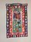 Small Vintage Turkish Black, Red, Blue, and Green Wool Tribal Kilim Rug, 1950s 1