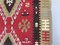 Vintage Turkish Black, Red, and Beige Wool Tribal Kilim Rug, 1950s 5