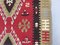 Vintage Turkish Black, Red, and Beige Wool Tribal Kilim Rug, 1950s, Image 5
