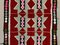 Small Vintage Turkish Indigo, Red, Blue, Black, and Grey Wool Kilim Rug, 1950s 8