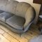 Geschwungenes Mid-Century Modern Sofa aus Messing & Samt im Stil von Gio Ponti, 1950er 9