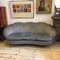 Geschwungenes Mid-Century Modern Sofa aus Messing & Samt im Stil von Gio Ponti, 1950er 13