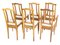 German Art Nouveau Walnut Dining Chairs, Set of 6 3