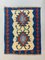 Petit Tapis Oushak Kilim Vintage en Laine Rouge, Bleue et Marron, Turquie, 1950s 1