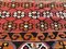 Tappeto grande Tribal Kilim vintage rosso, verde, nero e oro, Turchia, anni '50, Immagine 8