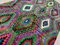 Tappeto grande Tribal Kilim vintage viola, verde, blu e nero, Turchia, anni '50, Immagine 4