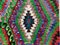 Large Vintage Turkish Purple, Green, Black & Blue Tribal Kilim Rug, 1950s 8