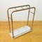 Vintage Bauhaus Tubular Steel and Cast Iron Umbrella Stand, Set of 2 4