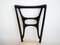 Ebonized Wood Dining Chairs, 1950s, Set of 6 10