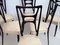 Ebonized Wood Dining Chairs, 1950s, Set of 6 3