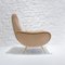 Mid-Century Italian Velvet & Brass Lounge Chair, 1950s 4