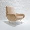 Mid-Century Italian Velvet & Brass Lounge Chair, 1950s 3