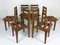 Oak Dining Chairs by Maurice Pré & Janette Laverrière, 1950s, Set of 6 2