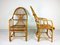 Large Vintage Bamboo & Rattan Lounge Chairs, 1960s, Set of 2 5