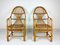 Grands Fauteuils Vintage en Bambou & Rotin, 1960s, Set de 2 4