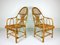 Large Vintage Bamboo & Rattan Lounge Chairs, 1960s, Set of 2 7