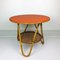 Table Basse Ronde Vintage en Bambou & Rotin, 1960s 4