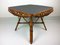Vintage Bamboo & Rattan Square Coffee Table, 1960s, Image 4