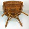 Vintage Bamboo & Rattan Square Coffee Table, 1960s 12