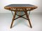 Table Basse Carrée Vintage en Bambou & Rotin, 1960s 3