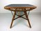 Vintage Bamboo & Rattan Square Coffee Table, 1960s, Image 3