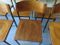 Industrial Plywood Stacking Chairs from Mauser, Set of 4 13