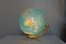 Vintage Illuminated Glass Globe on Tripod Brass Base from Columbus Oestergaard, 1960s 10