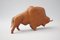 Large Mid-Century Teak Bull Sculpture, 1960s 5