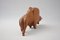 Large Mid-Century Teak Bull Sculpture, 1960s 4