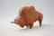 Large Mid-Century Teak Bull Sculpture, 1960s 8