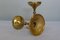 Vintage Danish Brass Trumpet-Shaped Candleholders, Set of 2, Image 6