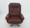 Mid-Century Leather Swivel Armchair from Peem, Finland,, 1970s 13