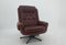 Mid-Century Leather Swivel Armchair from Peem, Finland,, 1970s 12