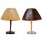 Mid-Century French Wooden Table Lamps from Lucid, 1970s, Set of 2 1