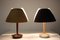 Französische Mid-Century Tischlampen aus Holz von Lucid, 1970er, 2er Set 2