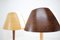 Mid-Century French Wooden Table Lamps from Lucid, 1970s, Set of 2, Image 3