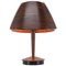 Mid-Century French Wooden Table Lamp from Lucid, 1970s, Image 1