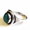 Oval Turquoise Stone Silver Ring by Sven Holmström, Sweden, 1950s, Image 6
