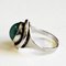 Oval Turquoise Stone Silver Ring by Sven Holmström, Sweden, 1950s, Image 2