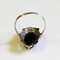 Scandinavian Oval Black Stone Silver Ring, 1940s 5