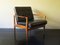 Danish Teak and Black Leather Lounge Chair, 1960s 11