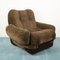 Vintage Brown Velvet Lounge Chairs, 1970s, Set of 2 3