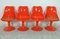 Französischer Ovaler Esstisch & Stühle aus Fiberglas, 1970er 8