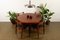 Vintage Danish Round Extendable Rosewood Dining Table, 1960s, Image 19
