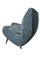 Italian Semicircular Sofa with Feet in Brass, 1950s, Image 5
