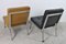 Italian Beige & Black Skai Lounge Chairs with Steel Frame, 1960s, Set of 4, Image 4