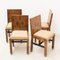 Art Deco Dining Chairs, 1930s, Set of 4 3
