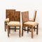 Art Deco Dining Chairs, 1930s, Set of 4 2