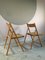 Mid-Century Plywood Seagrass Folding Chairs, 1960s, Set of 2 3